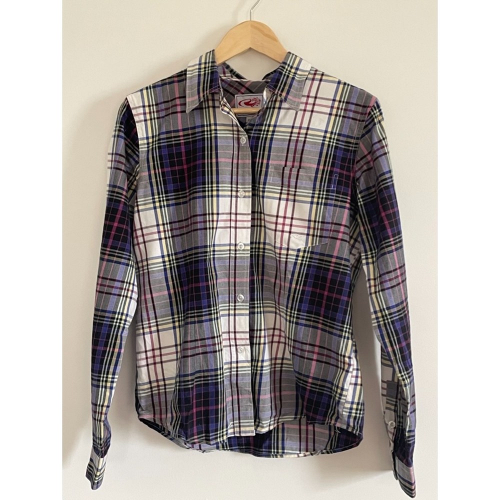 Roper Women's Western Rodeo Classic Plaid Checked Button Down Shirt Medium G105